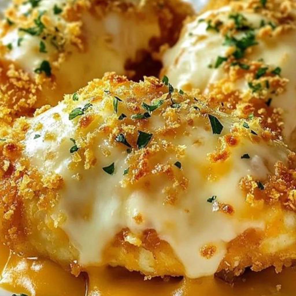 Crispy Cheddar Chicken – Baked