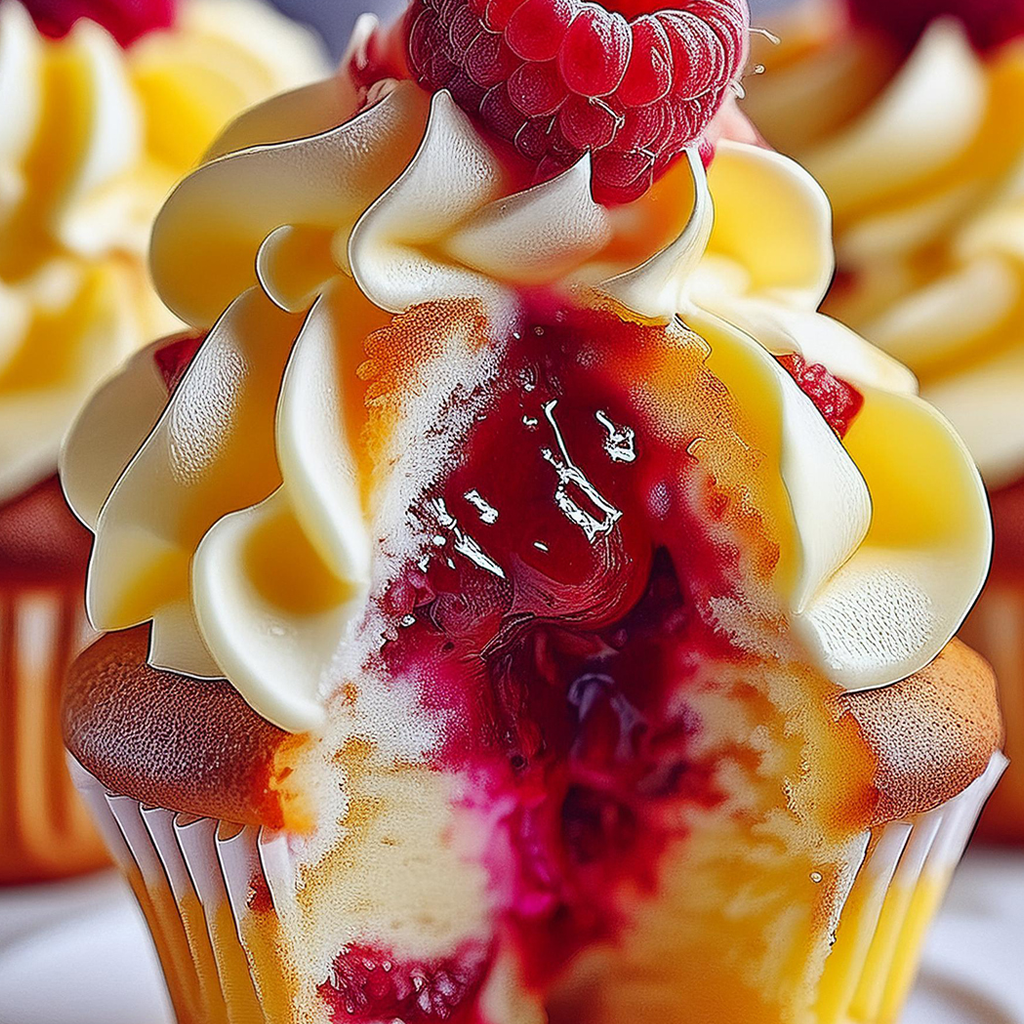 Raspberry Lemon Heaven Cupcakes