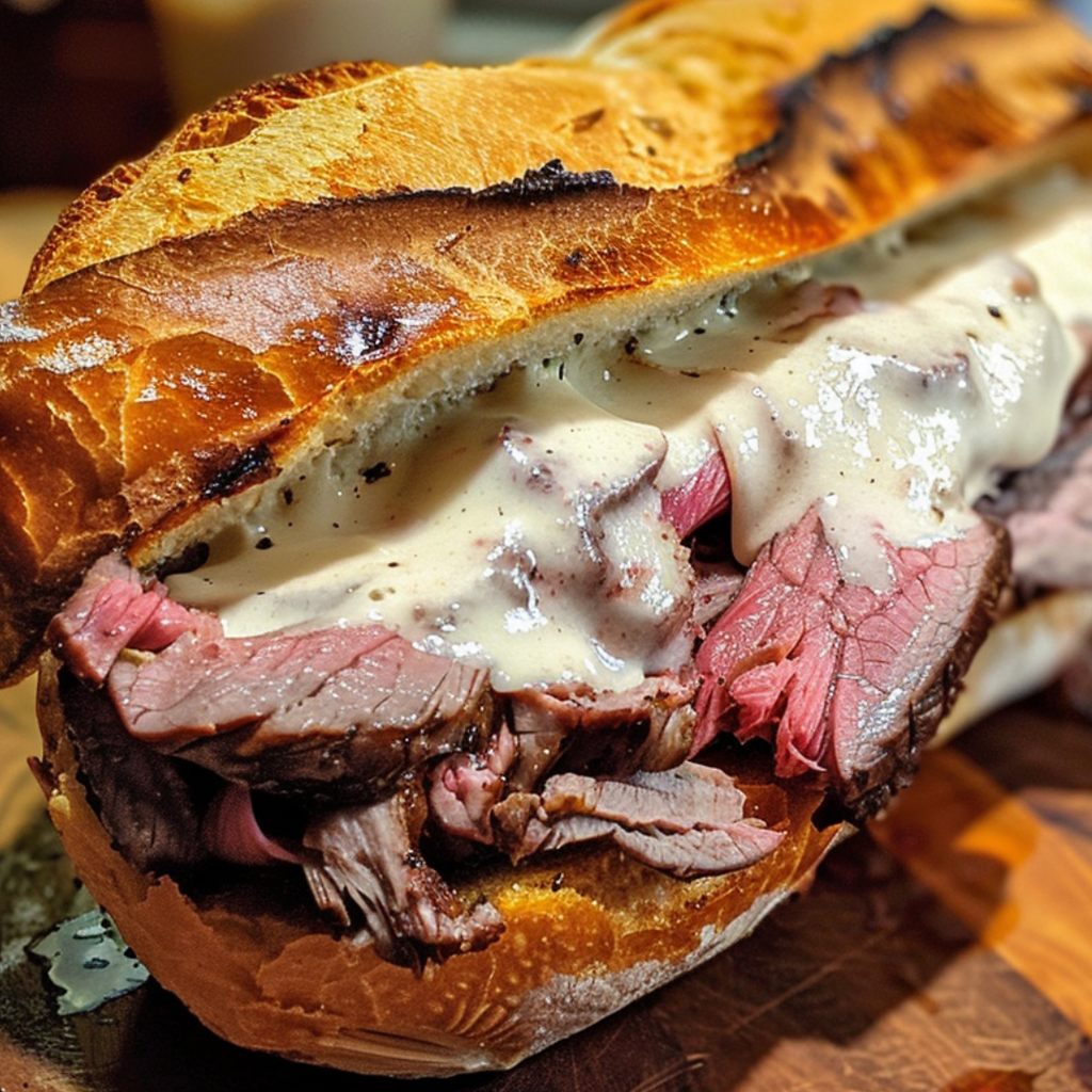 🌟 Prime Rib Sandwiches with Horseradish Cream Sauce 🌟