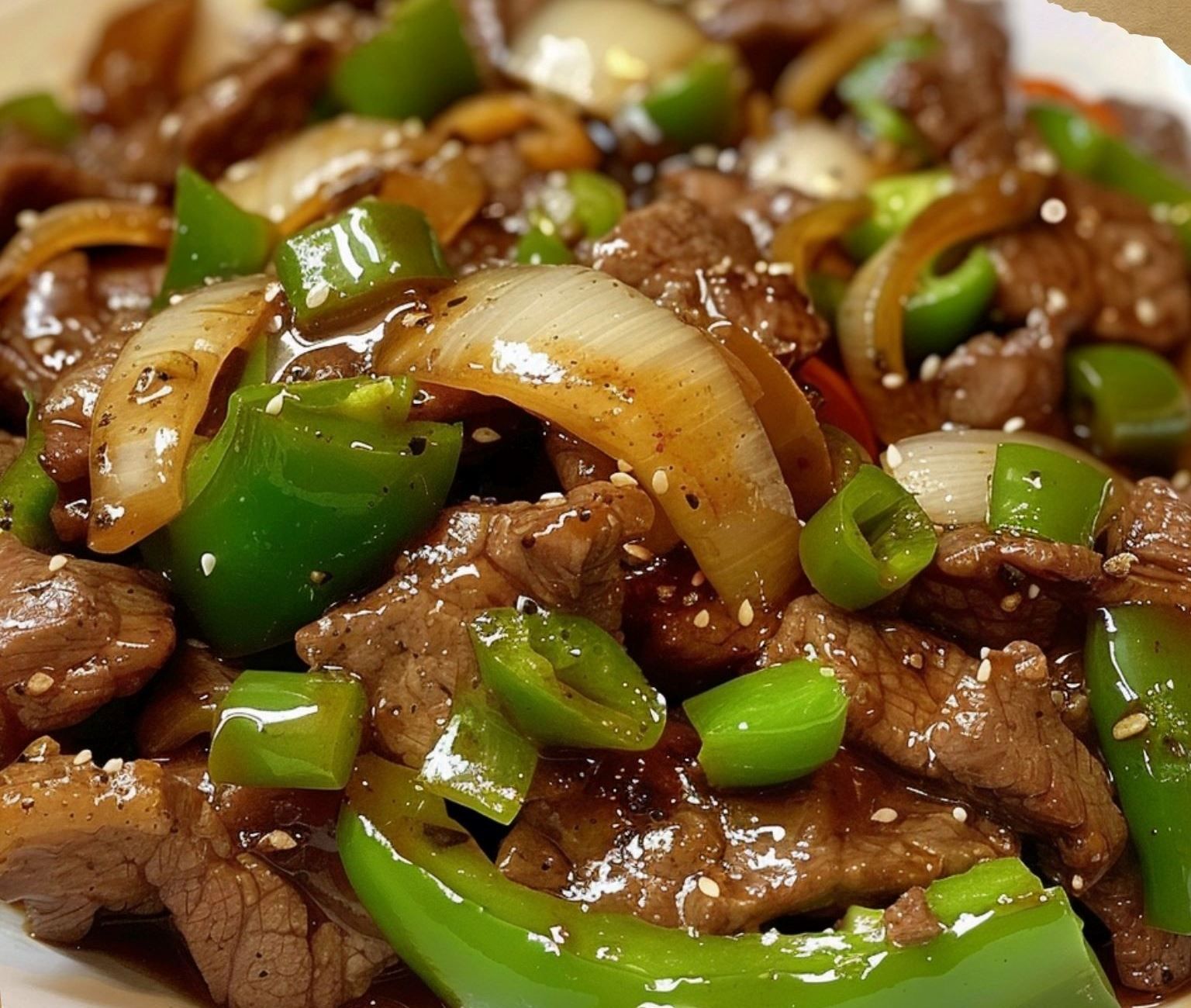 Chinese Onion Pepper Steak