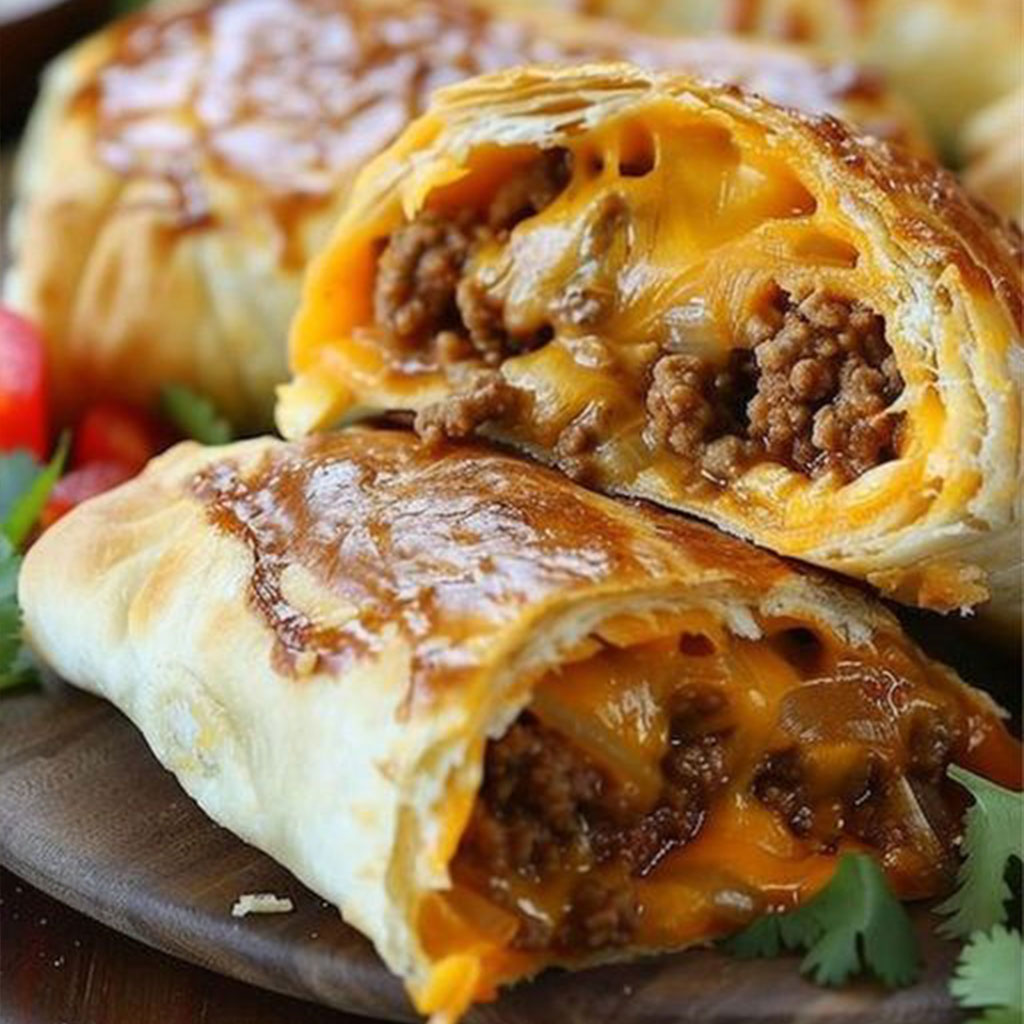 Loaded Taco-Stuffed Cheesy Pockets