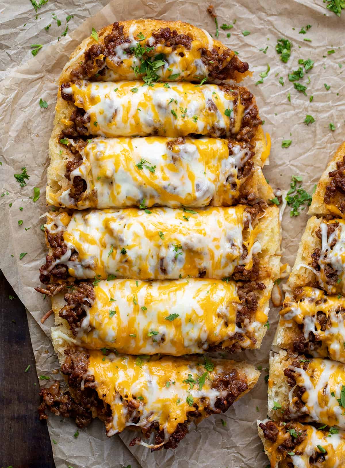 Garlic Bread Sloppy Joes