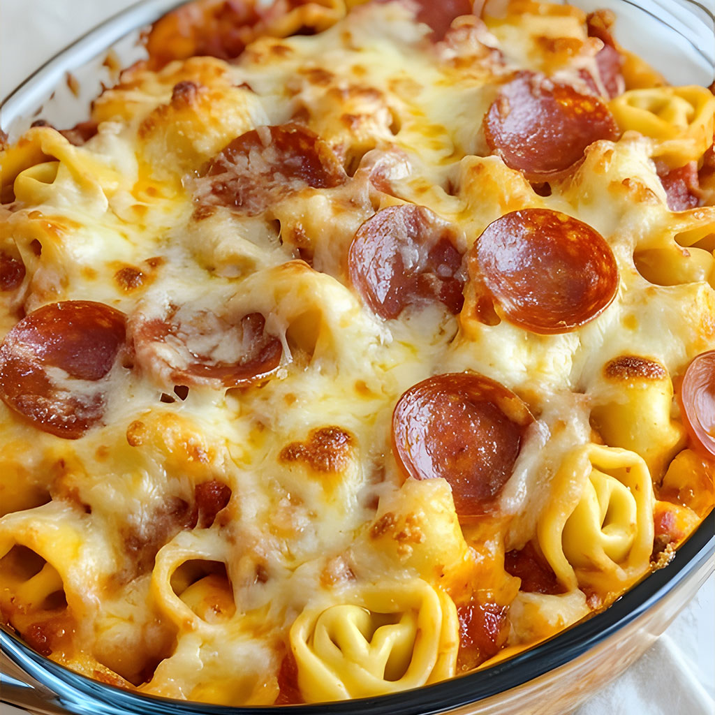 Baked Pizza Tortellini