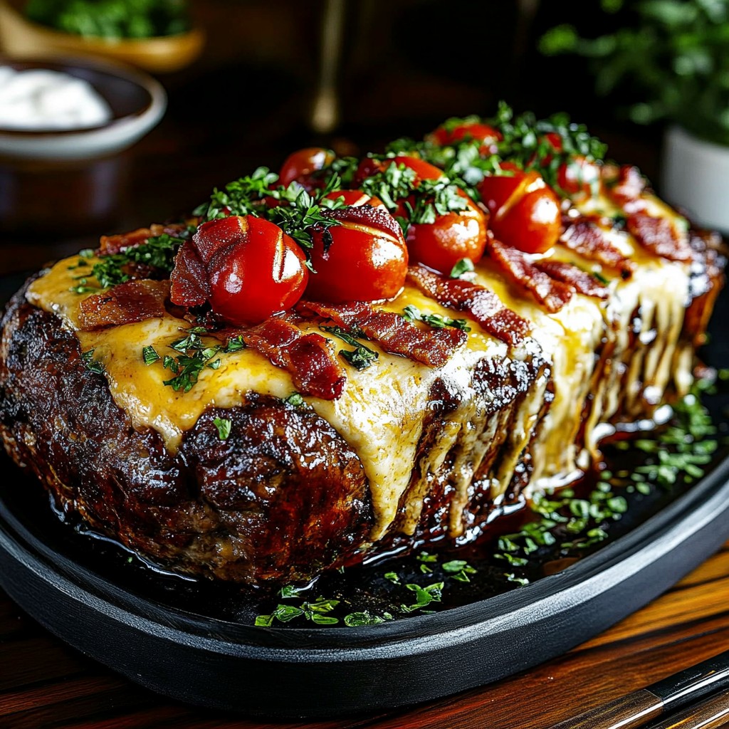 Cheesy Bacon Meatloaf 