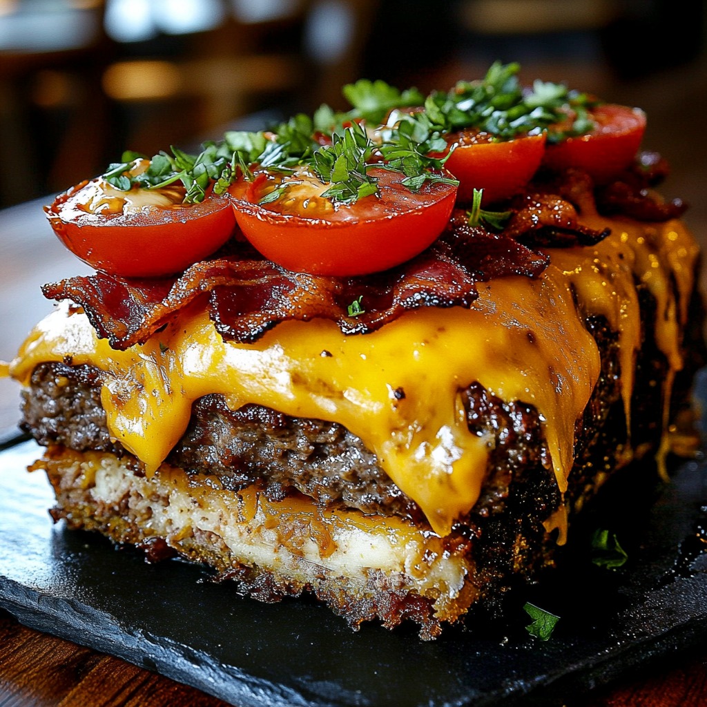 Cheesy Bacon Meatloaf Recipe