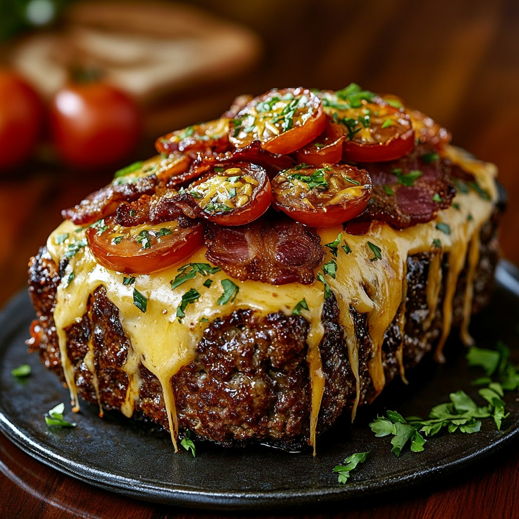 Cheesy Bacon Meatloaf