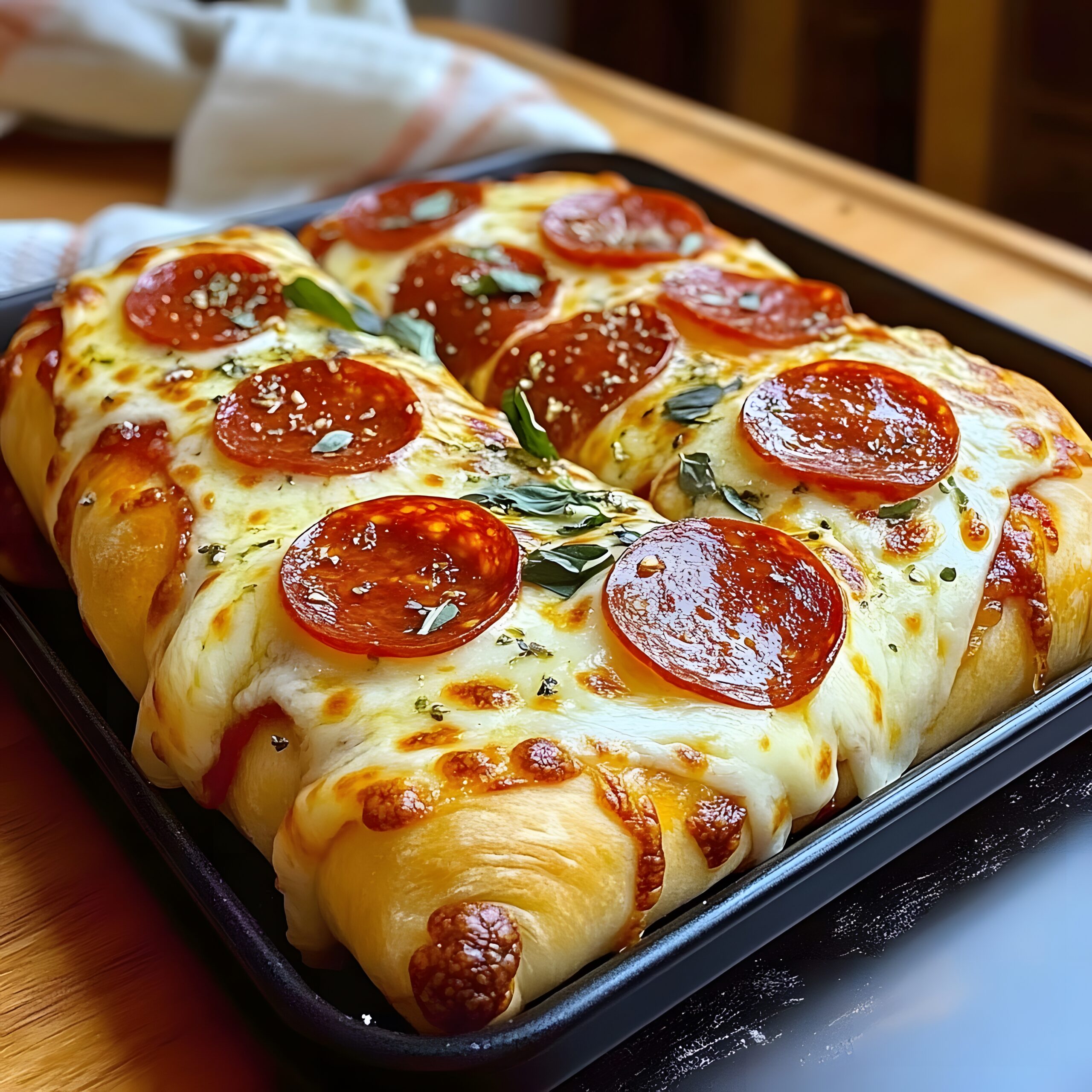 Pepperoni Roll-Up Pizza Recipe