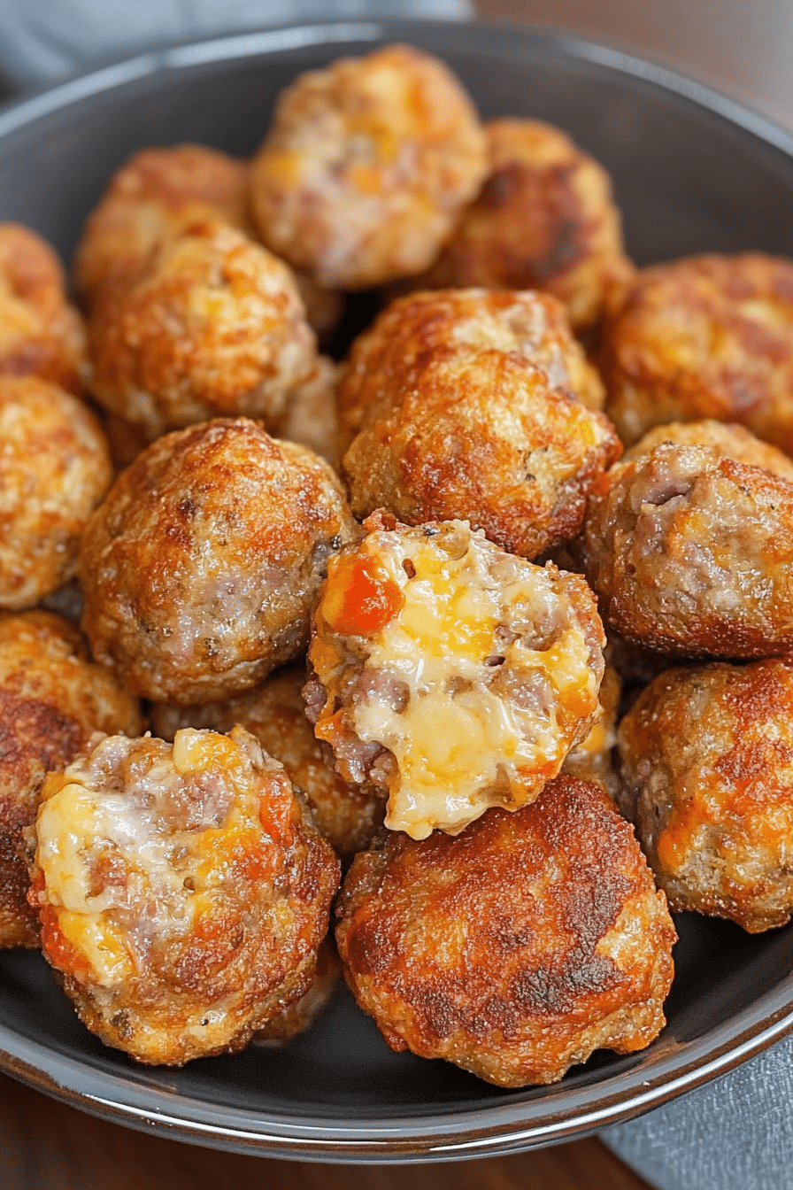 ROTEL CREAM CHEESE SAUSAGE BALLS