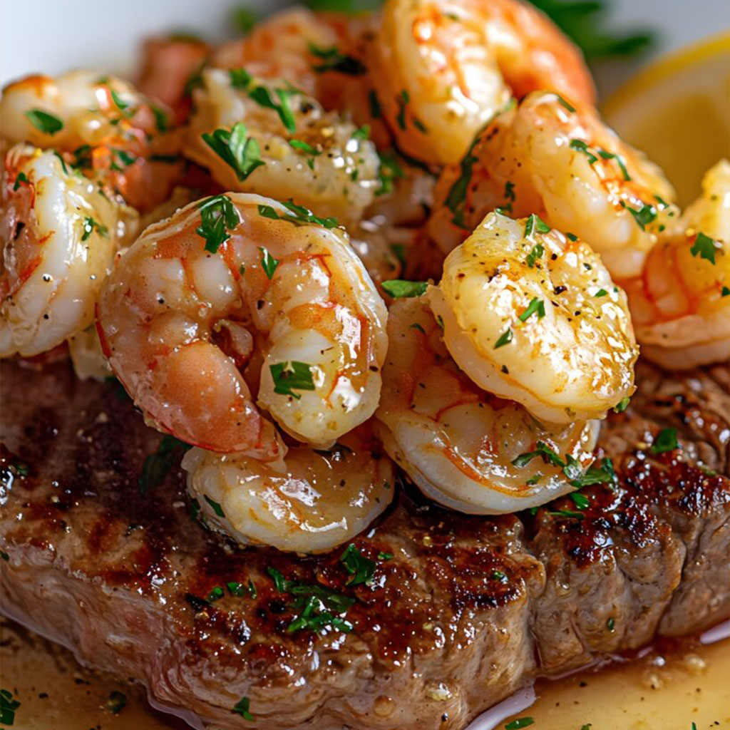 Steak and Shrimp Scampi