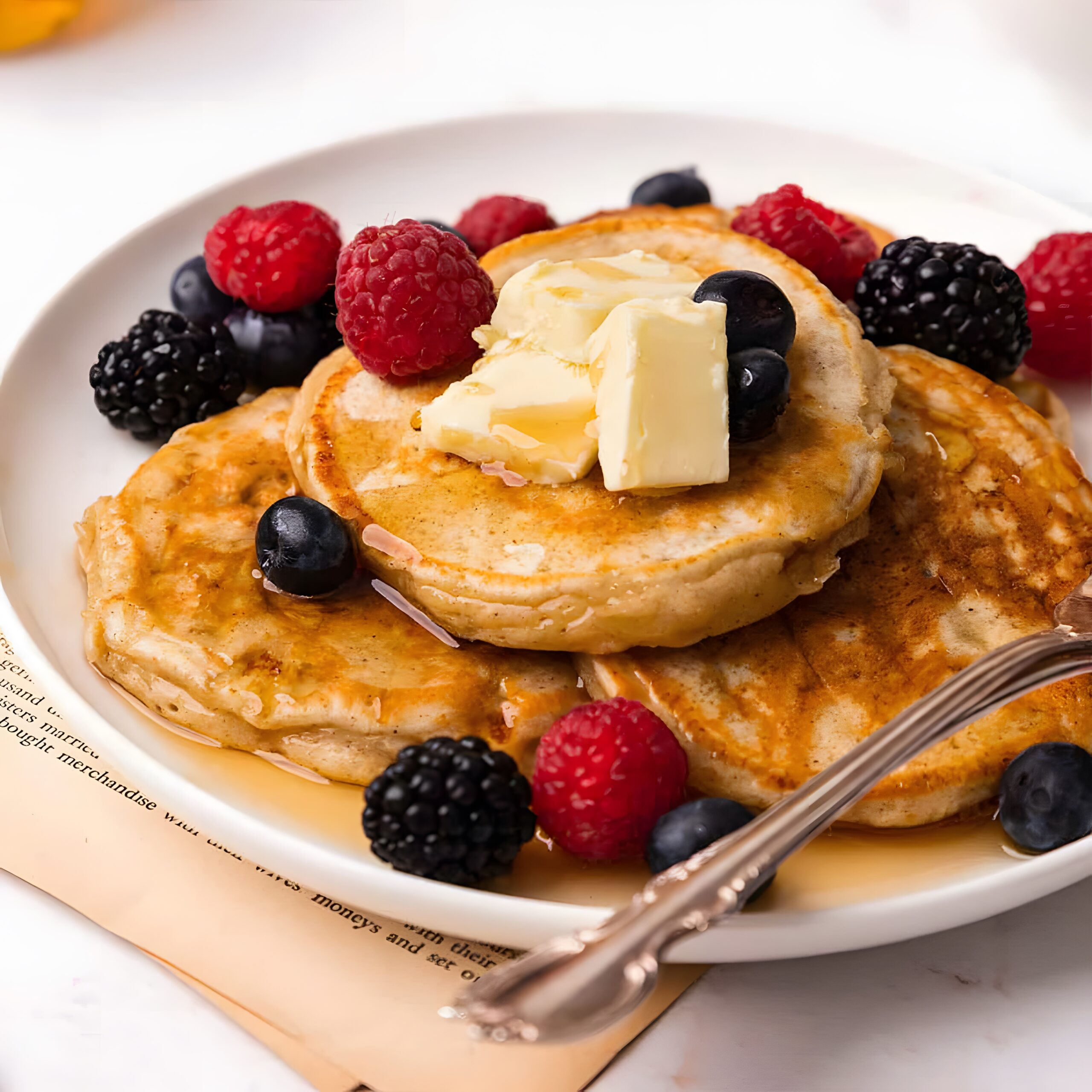 Fluffy Cottage Cheese Pancakes