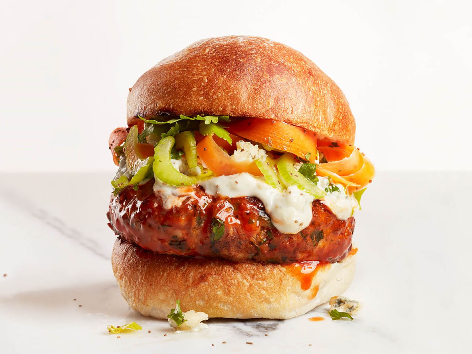 Buffalo chicken burger