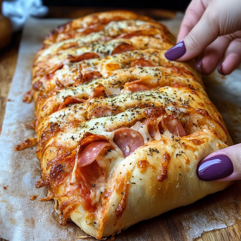 Cheesy Pepperoni Bread Loaf, Cheesy, Bread Loaf, Bread