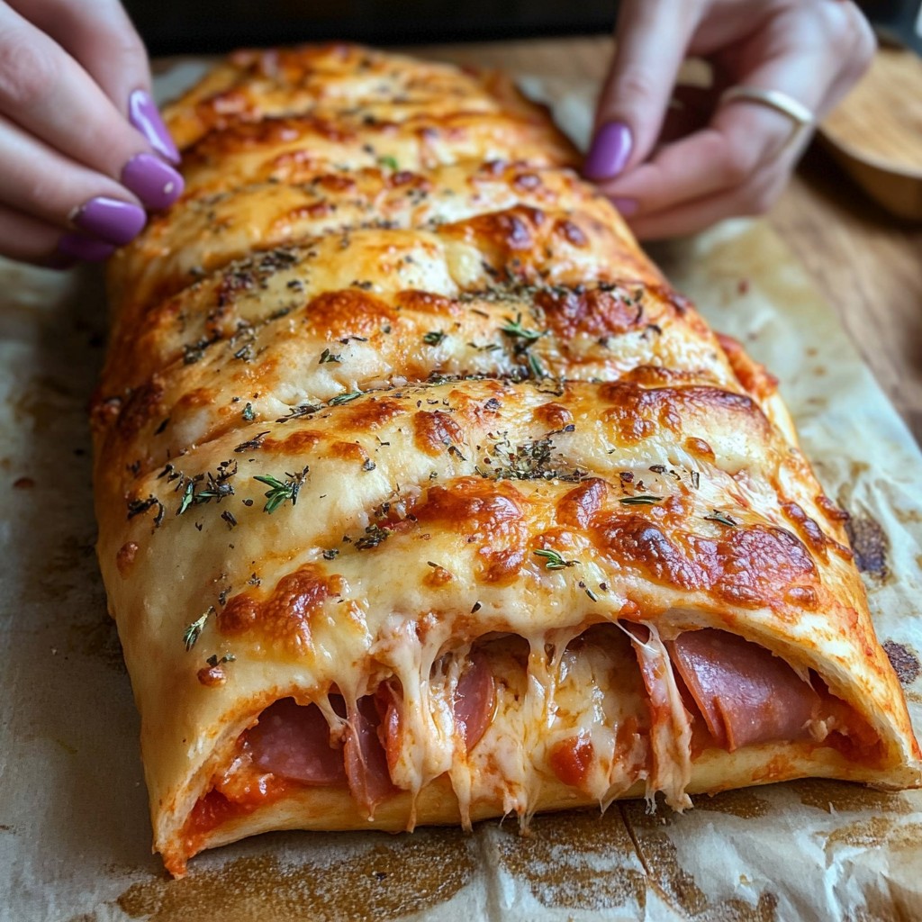 Cheesy Pepperoni Bread Loaf, Cheesy, Bread Loaf, Bread